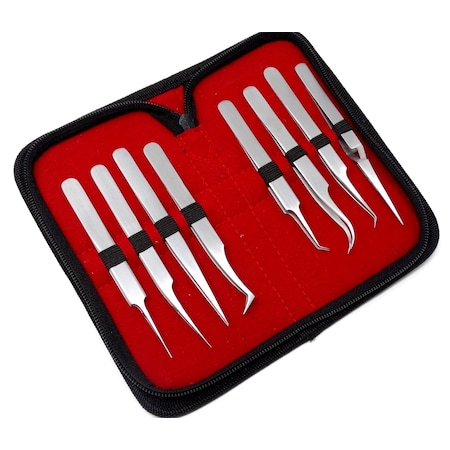 A2Z Scilab Volume Eyelash Lash Fine Point Tweezers, PK8 A2Z-ZR331